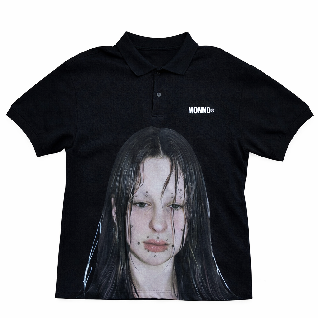 PIERCED PORTRAIT POLO